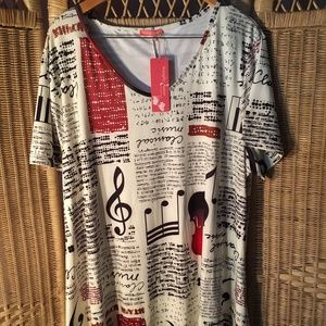 Cream & Rust Music Tunic